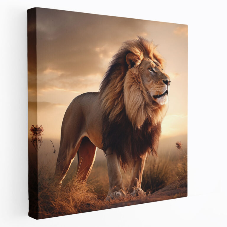 Lenticular Wildlife Wall Art: Majestic Lion - Lenticular, Lenticular, Strength, Wall Decoration