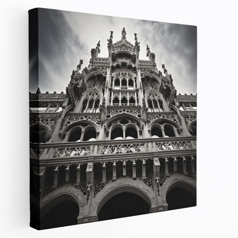Lenticular Architectural Black And White Photograph Canvas Print - Lenticular, Wall Decoration, Canvas Wall Art, Canvas Print