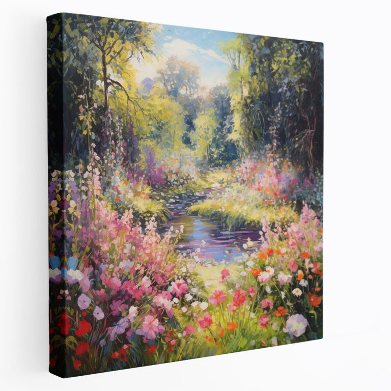 Lenticular Impressionist Garden Canvas Print - Lenticular, Canvas, Wall Art, Dreamy Scene