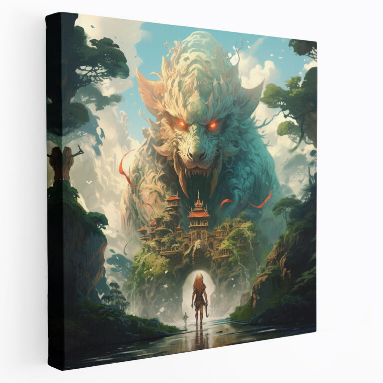 Lenticular Fantasy World Canvas Print - Lenticular, Fantasy Illustration, Enchanting World, Wall Art