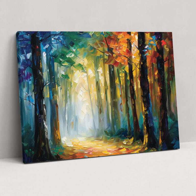 Leonid Afremov Dreamy Forest Canvas Print - Leonid Afremov, Leonid Afremov, Canvas Print, Home Decoration
