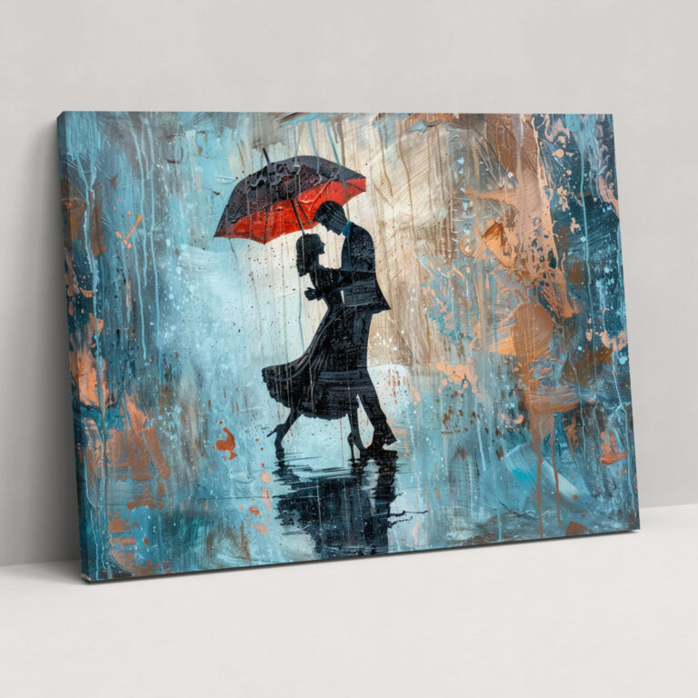 Leonid Afremov Inspired Dancing Couple Wall Decoration - Leonid Afremov, Home Decoration, Canvas Wall Art, Wall Decoration