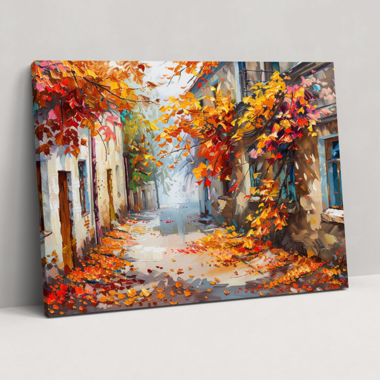 Autumn Alleyway Canvas Print - Leonid Afremov, Canvas, Canvas Print, Wall Art