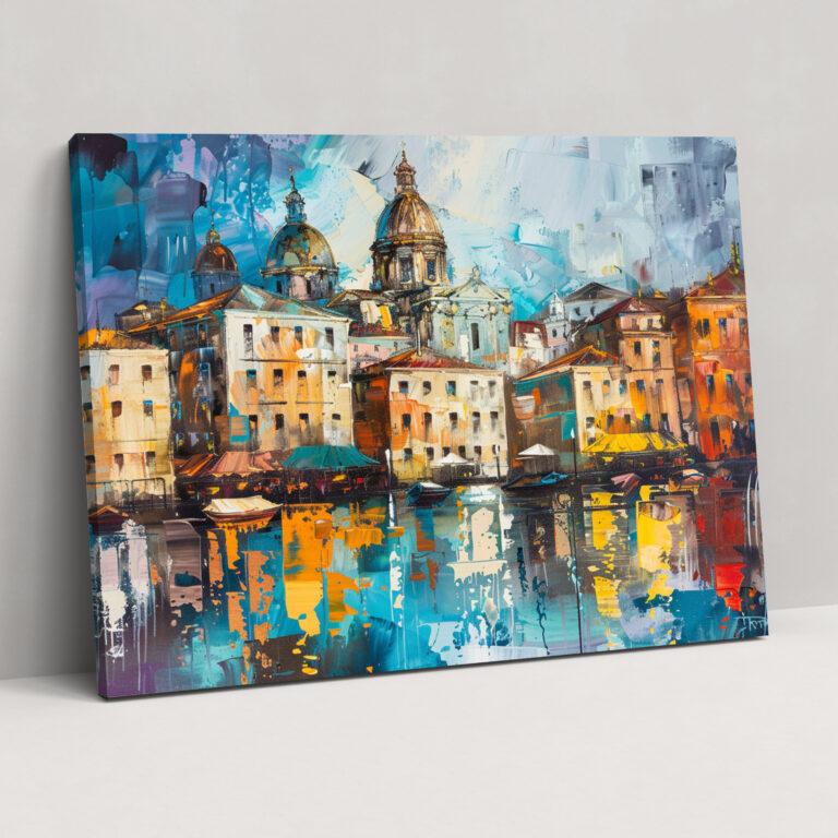 Leonid Afremov Canvas Print Cityscape Wall Art - Leonid Afremov, Leonid Afremov, Wall Decoration, Home Decoration