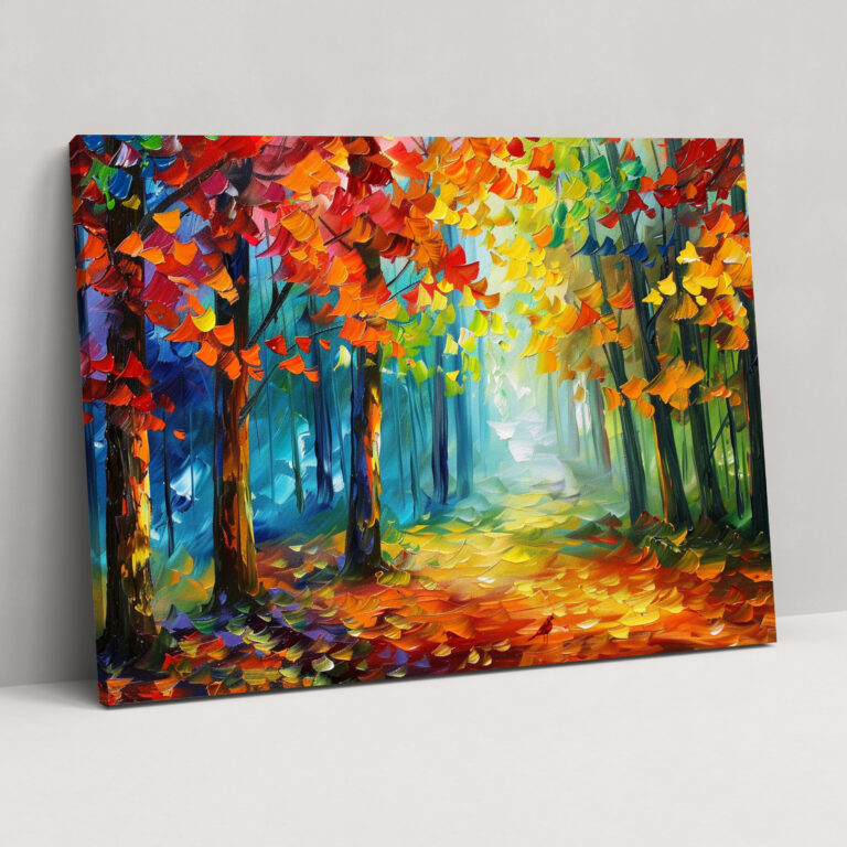 Leonid Afremov Canvas Print Magical Forest Wall Art - Leonid Afremov, Wall Art, Canvas, Canvas Wall Art