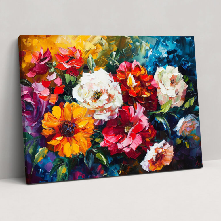 Leonid Afremov Floral Wall Art - Leonid Afremov, Home Decoration, Wall Art, Leonid Afremov