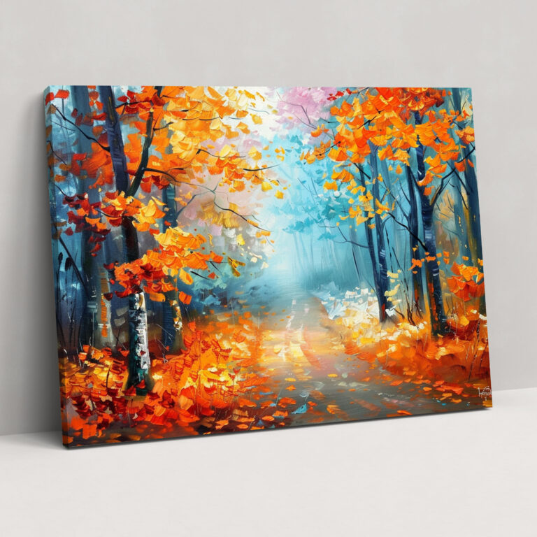 Autumn Forest Leonid Afremov Canvas Print - Leonid Afremov, Leonid Afremov, Wall Decoration, Canvas