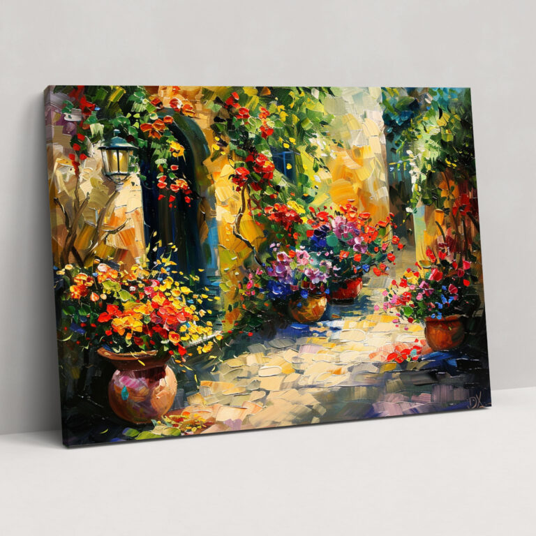 Blooming Garden Leonid Afremov Wall Art - Leonid Afremov, Canvas Print, Wall Art, Canvas