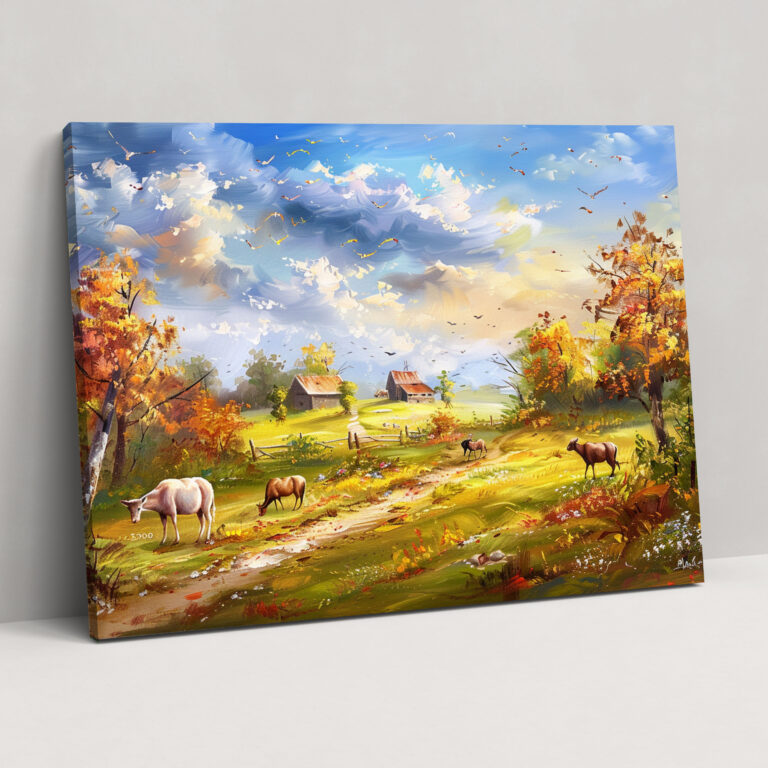 Whimsical Countryside Leonid Afremov Canvas Wall Decoration - Leonid Afremov, Wall Art, Home Decoration, Wall Decoration