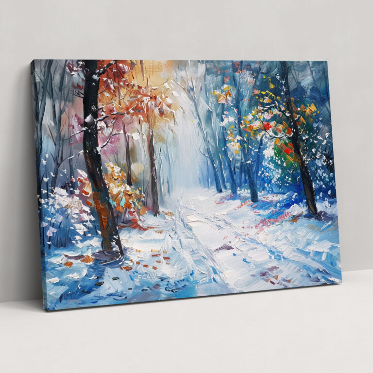 Leonid Afremov Winter Wonderland Wall Art - Leonid Afremov, Wall Decoration, Home Decoration, Canvas Print