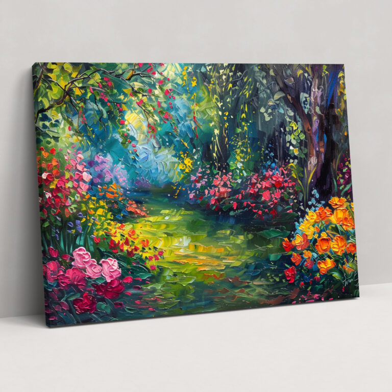 Leonid Afremov Canvas Print - Spring Garden Wall Art - Leonid Afremov, Leonid Afremov, Wall Decoration, Canvas Print