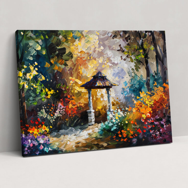 Leonid Afremov Wall Decoration - Whimsical Garden Twilight - Leonid Afremov, Wall Decoration, Canvas Print, Canvas