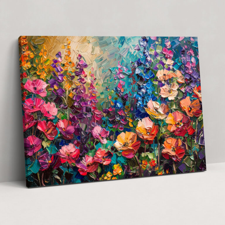 Leonid Afremov Floral Garden Canvas Wall Art - Leonid Afremov, Canvas Print, Wall Art, Canvas Wall Art