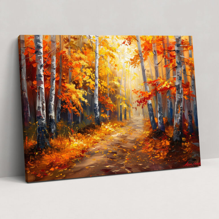 Autumn Forest Leonid Afremov Wall Art - Leonid Afremov, Wall Art, Wall Decoration, Canvas Print