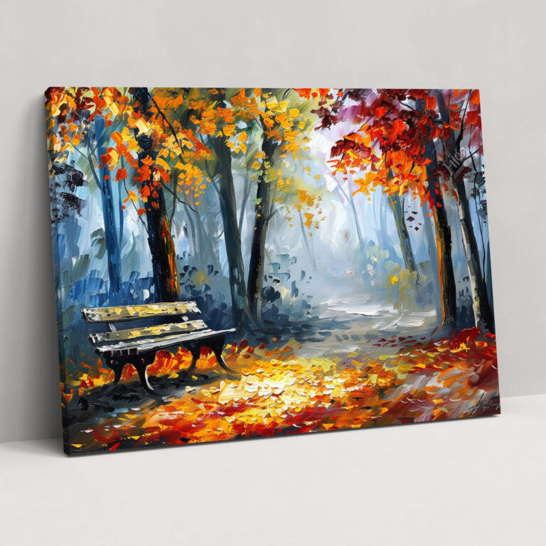 Leonid Afremov Autumn Forest Wall Art - Leonid Afremov, Home Decoration, Leonid Afremov, Wall Art