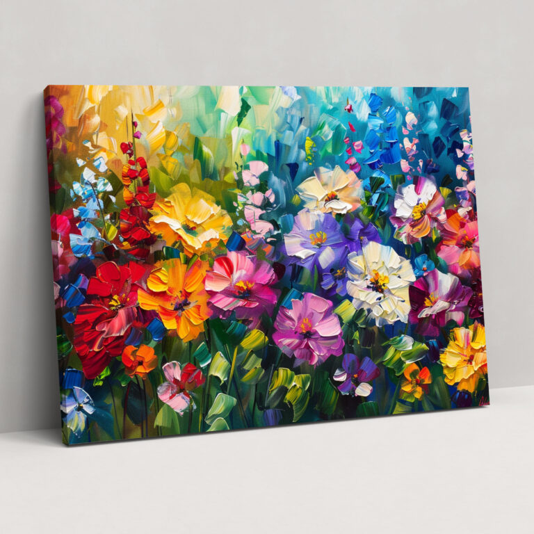 Floral Garden Leonid Afremov Wall Art - Leonid Afremov, Canvas, Wall Art, Wall Decoration