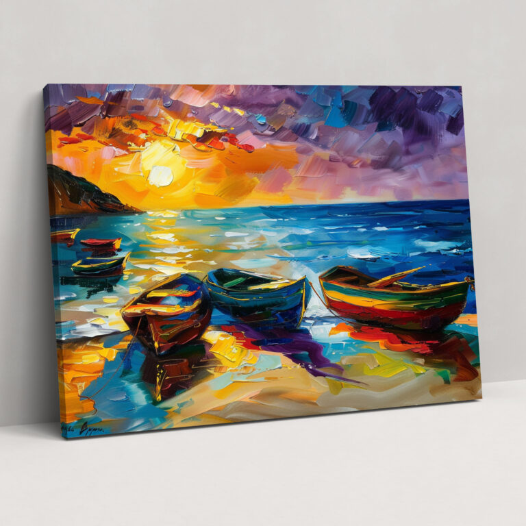 Leonid Afremov Seascape Canvas Print - Leonid Afremov, Wall Art, Wall Decoration, Home Decoration