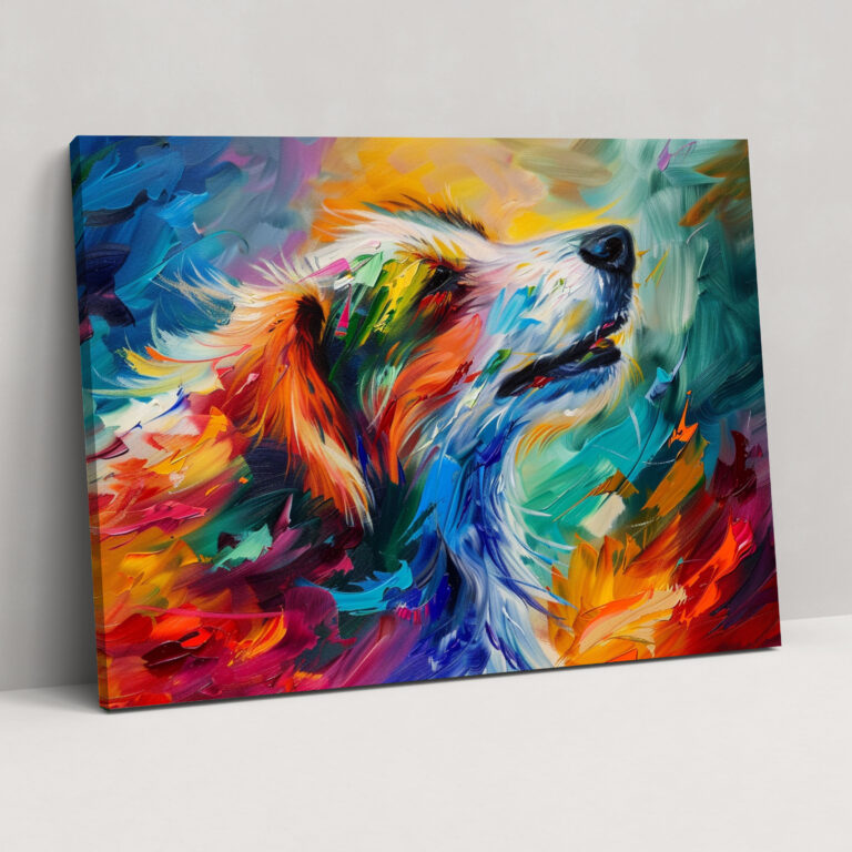 Leonid Afremov Dog Canvas Print - Leonid Afremov, Canvas, Wall Art, Canvas Wall Art