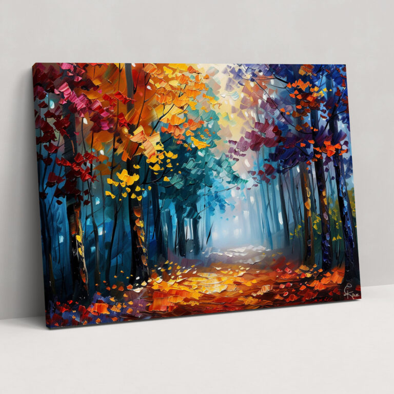 Colorful Forest Canvas Print - Leonid Afremov, Leonid Afremov, Canvas, Canvas Wall Art