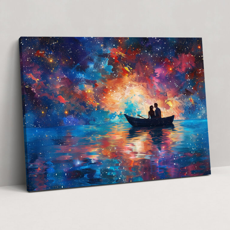 Starry Night Romance Canvas Print - Leonid Afremov, Canvas Wall Art, Home Decoration, Wall Art