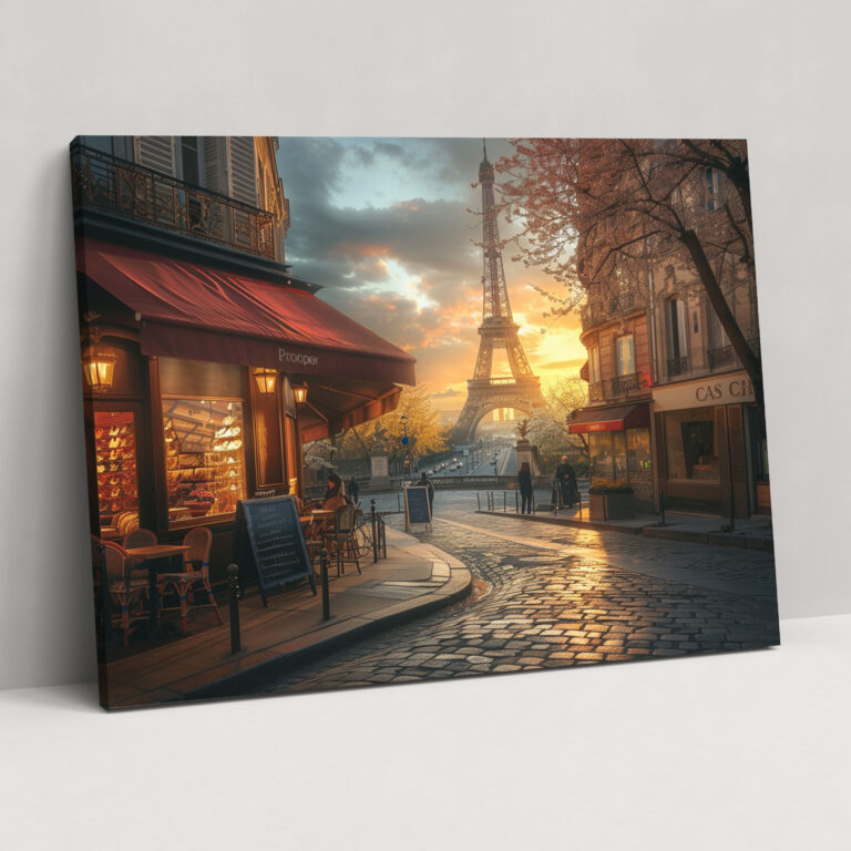 Parisian Street Leonid Afremov Canvas Print - Leonid Afremov, Canvas Wall Art, Wall Decoration, Wall Art