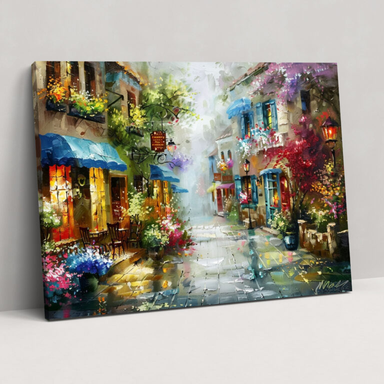 Enchanting Street Leonid Afremov Canvas Print - Leonid Afremov, Canvas Print, Home Decoration, Canvas
