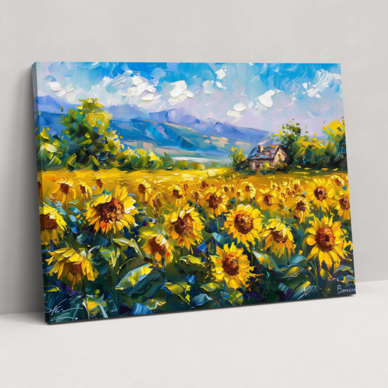 Sunflower Field Leonid Afremov Wall Art - Leonid Afremov, Canvas Wall Art, Home Decoration, Wall Art