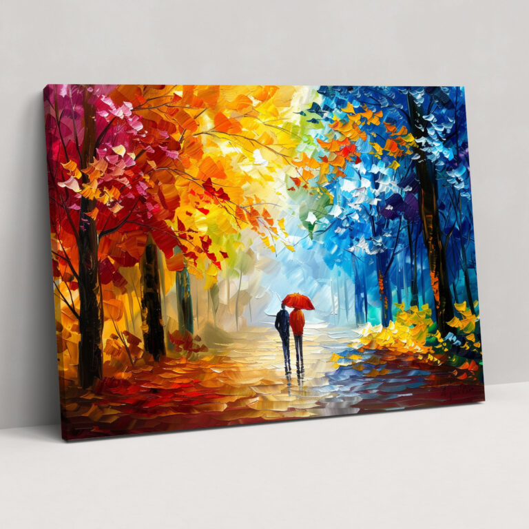 Leonid Afremov Autumn Forest Wall Art - Leonid Afremov, Canvas Wall Art, Canvas, Home Decoration