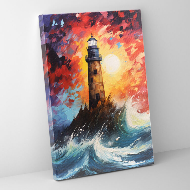 Lighthouse Canvas Wall Art - Lighthouse, Home Decoration, High Quality Canvas, Texture Wall Art