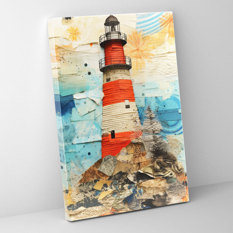 Lighthouse Wall Art - Lighthouse, Texture And Color, Lighthouse, Canvas