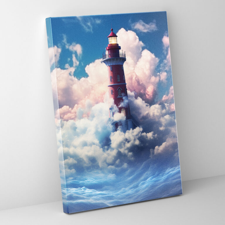 Lighthouse Wall Decoration - Lighthouse, Home Decoration, Surreal Digital Art, Canvas