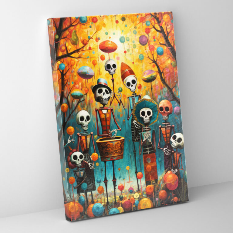 Los Muertos Spirit Celebration Wall Art - Los Muertos, Los Muertos, Spirits, Canvas