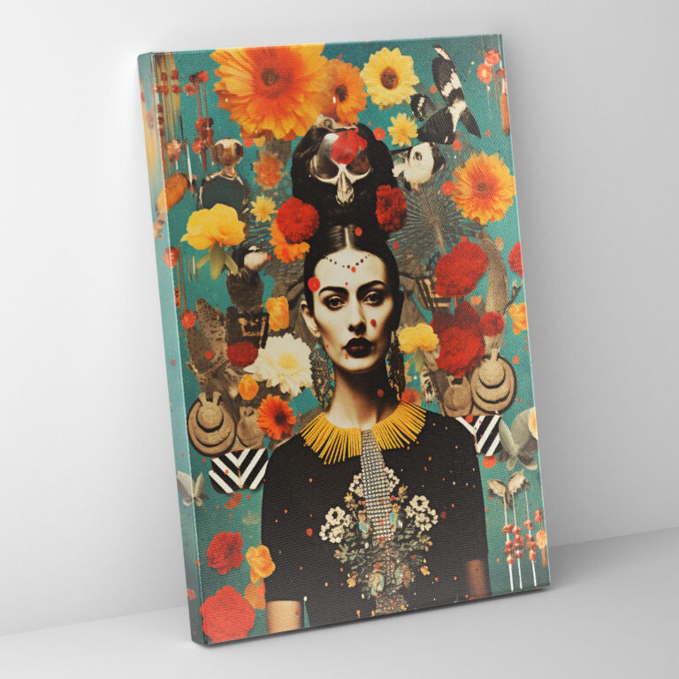 Los Muertos Vintage Collage Wall Art - Los Muertos, Wall Decoration, Vintage Photographs, Home Decoration