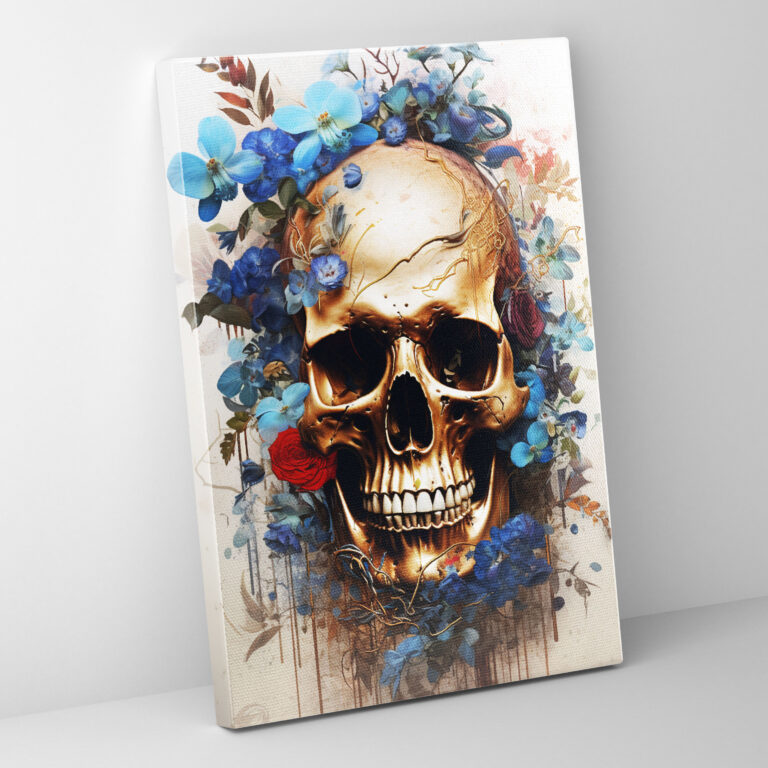 Los Muertos Wall Art - Los Muertos, Skull Motifs, Photography And Digital Manipulation, Modern And Artistic