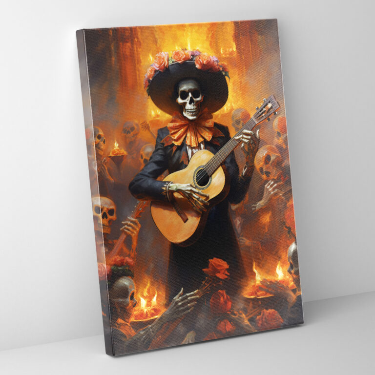 Los Muertos Canvas Print - Los Muertos, Mariachi Band, Wall Decoration, Canvas Wall Art