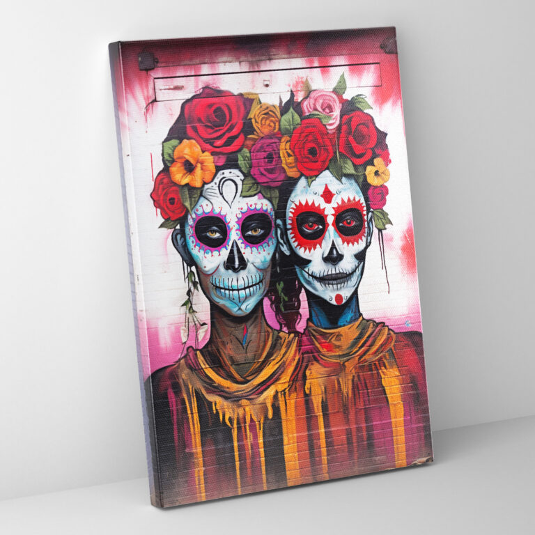 Los Muertos Wall Decoration - Los Muertos, Canvas Wall Art, Home Decoration, Los Muertos