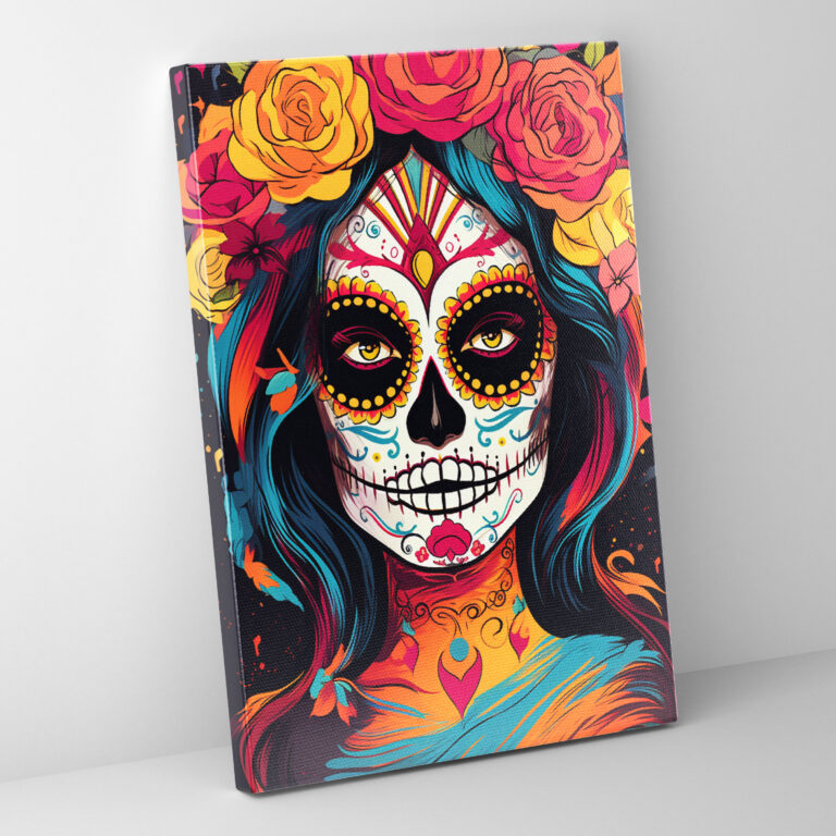 Los Muertos Canvas Wall Art - Los Muertos, Canvas Wall Art, Vibrant Colors, Wall Decoration