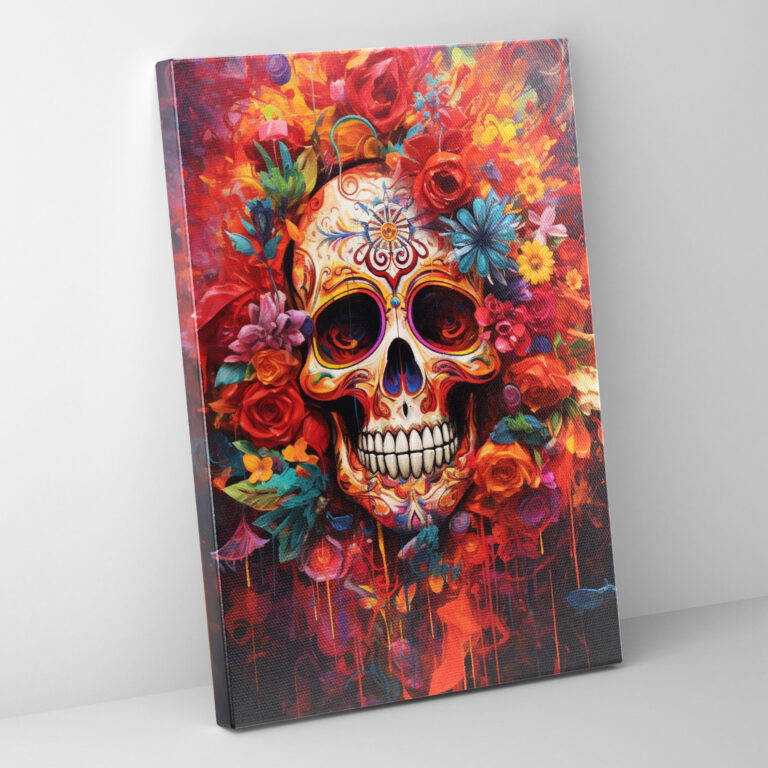 Los Muertos Abstract Canvas Print - Los Muertos, Home Decoration, Canvas Wall Art, Los Muertos