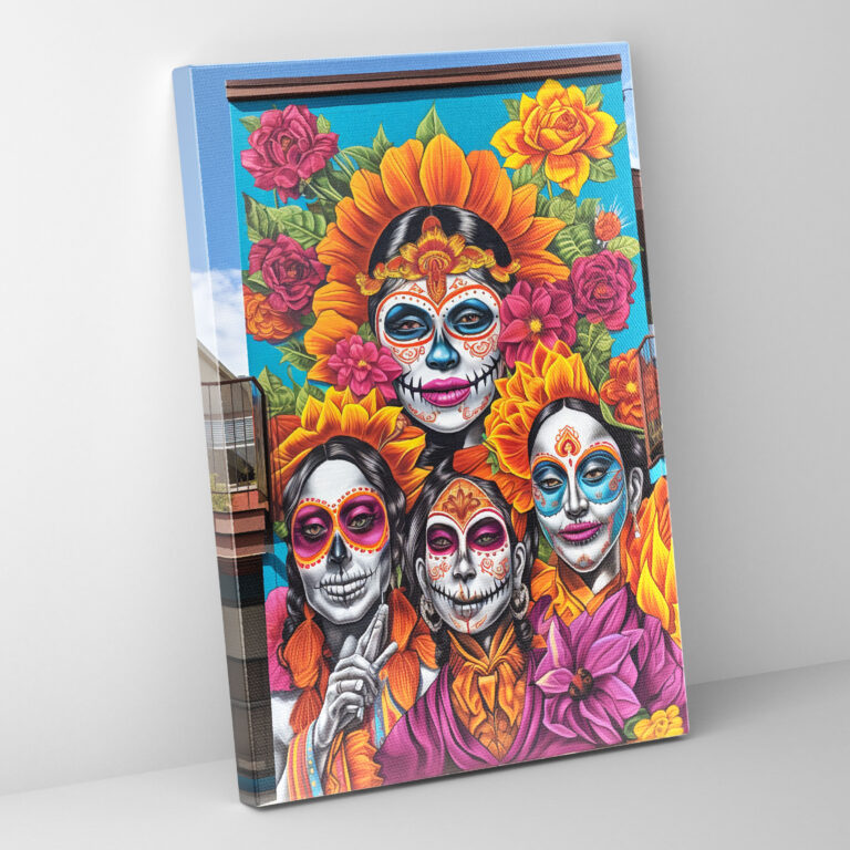 Los Muertos Wall Decoration - Los Muertos, Energy, Canvas, Celebration