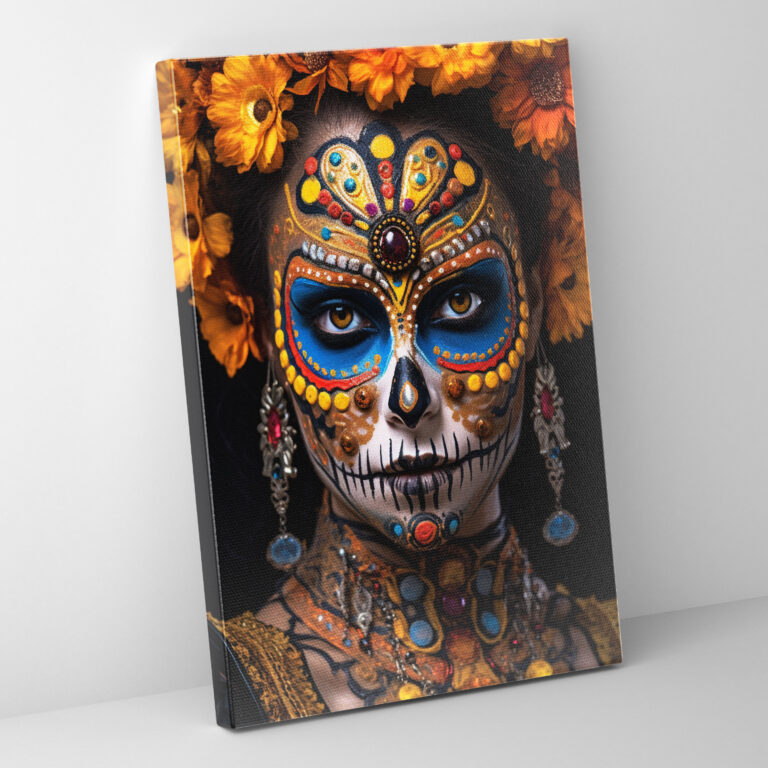 Day Of The Dead Canvas Print - Los Muertos, Canvas Print, Cultural Significance, Wall Art
