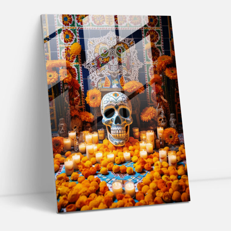 Los Muertos Home Decoration - Los Muertos, Glass Print, Home Decoration, Modern Art