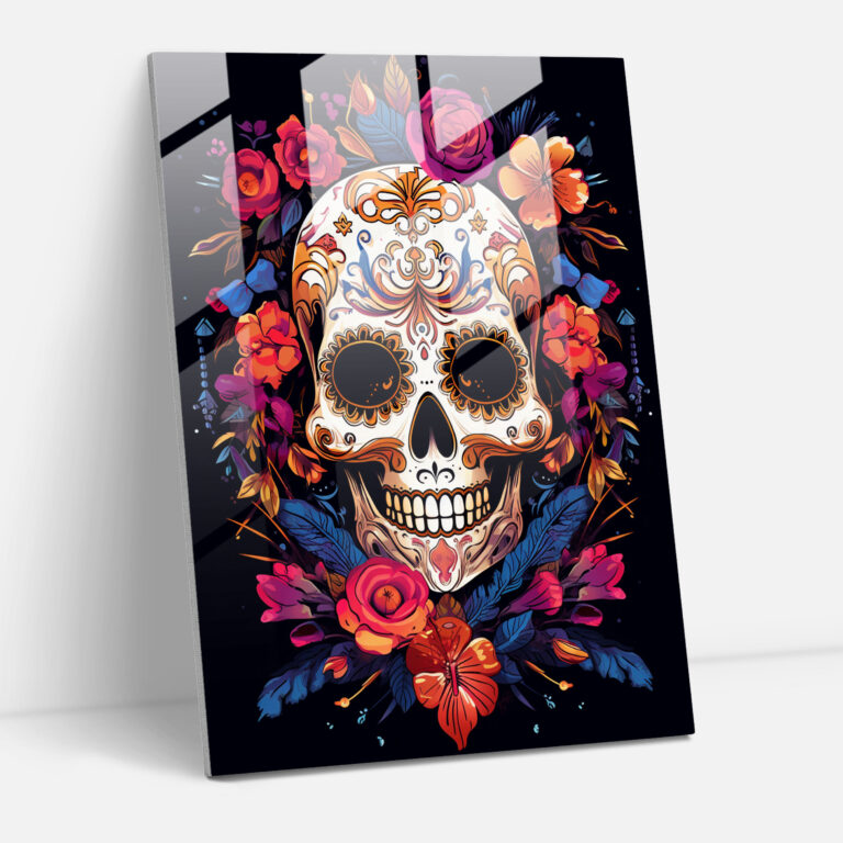 Los Muertos Wall Decoration - Los Muertos, Glass Print, Home Decoration, Glass Art