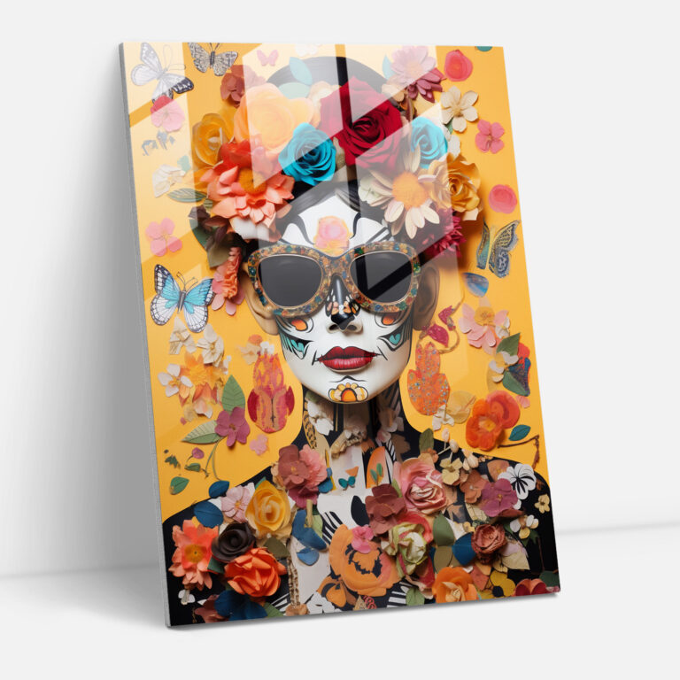 Los Muertos Glass Print - Los Muertos, Glass Wall Art, Home Decoration, Cultural Icons