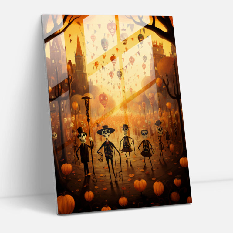 Los Muertos Wall Decoration - Los Muertos, Home Decoration, Playful, Whimsical Illustration