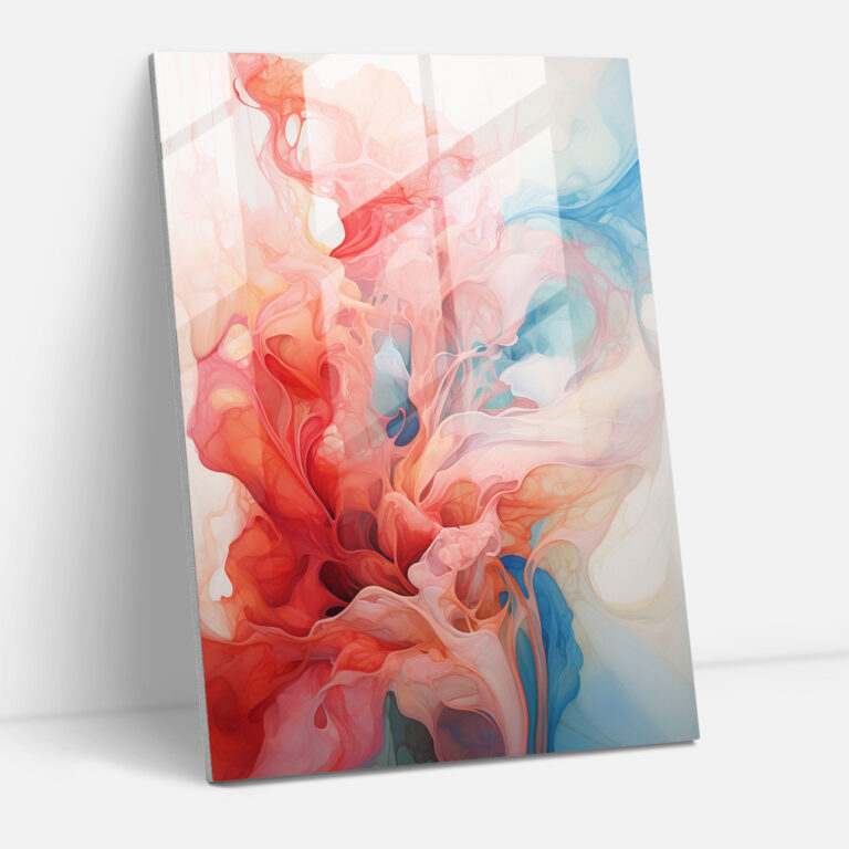 Interconnected Essence Glass Print - Los Muertos, Home Decoration, Visual Masterpiece, Abstract Artwork