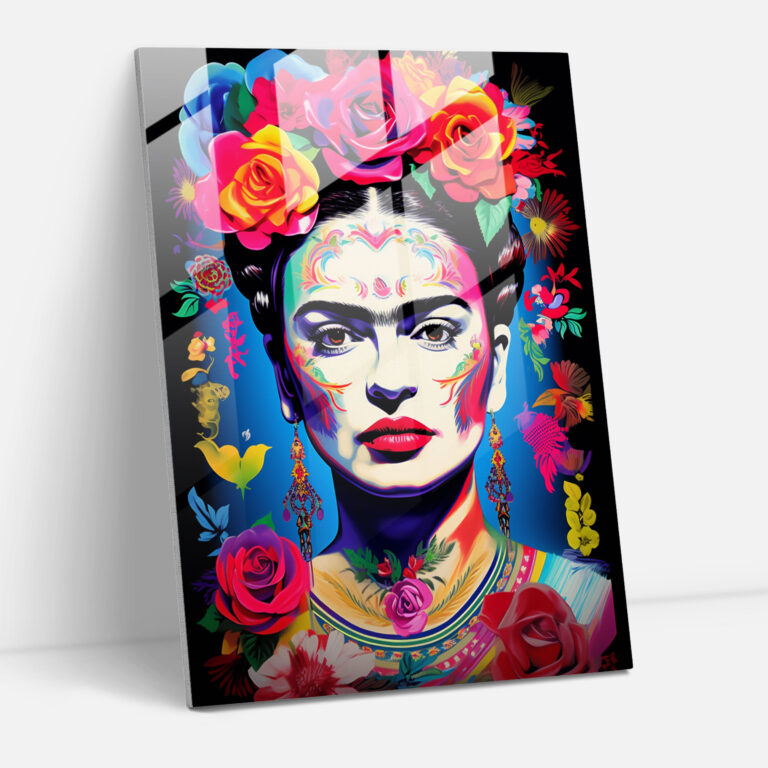 Frida Kahlo Pop Art Glass Print - Los Muertos, Los Muertos, Glass Art, Home Decoration