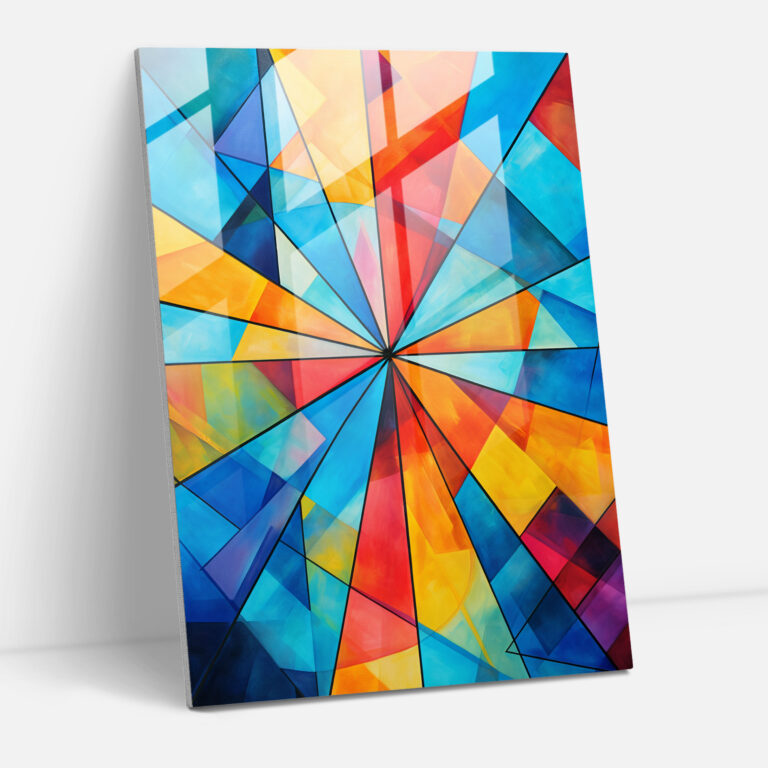 Geometric Dia De Los Muertos Glass Print - Los Muertos, Harmony, Geometric Shapes, Traditional