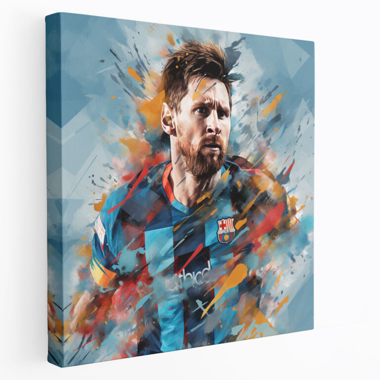 Lionel Messi Wall Decoration - Collage Canvas Print - Lionel Messi, Collage Artwork, Canvas, Canvas Print