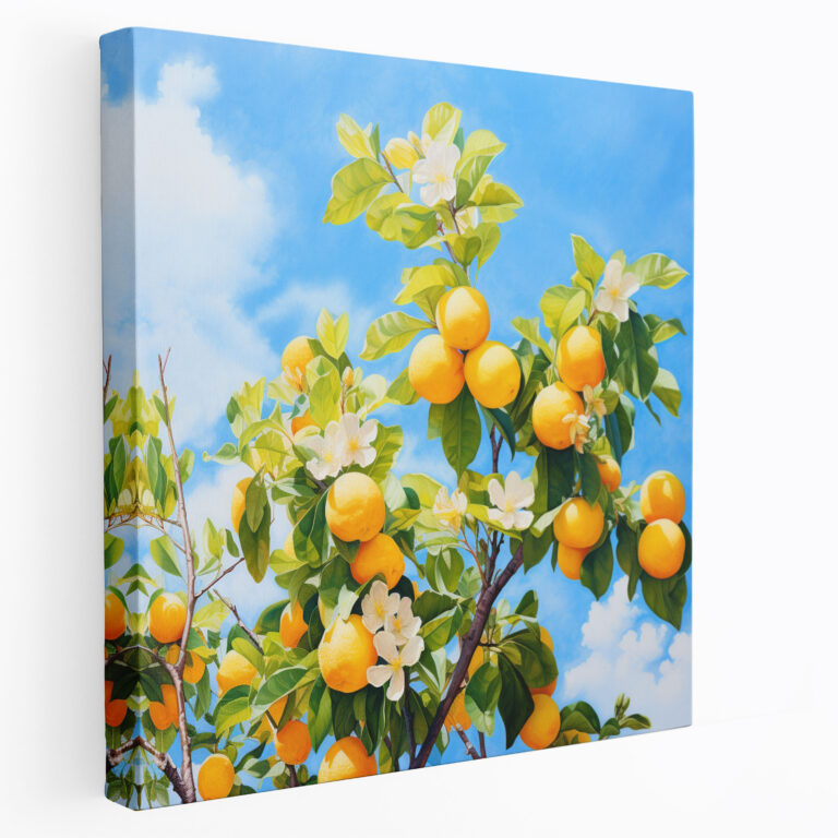 Lemon Tree Canvas Print - Lemon Tree, Freshness, Wall Decoration, Canvas Wall Art
