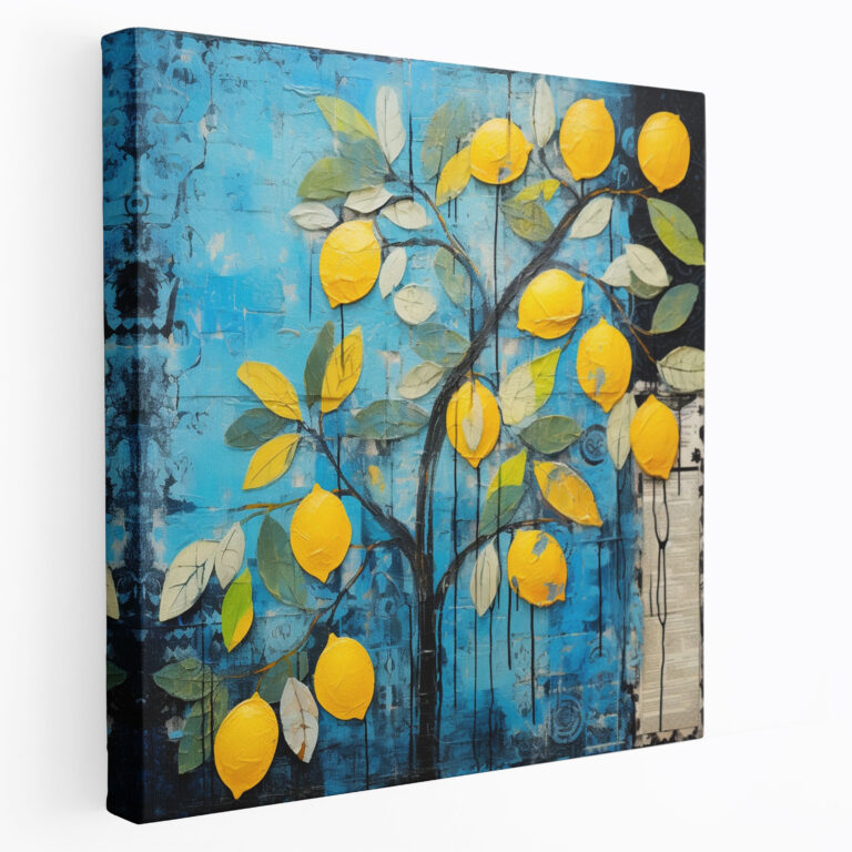 Lemon Tree Wall Decoration - Lemon Tree, Home Decoration, Bold Colors, Unique